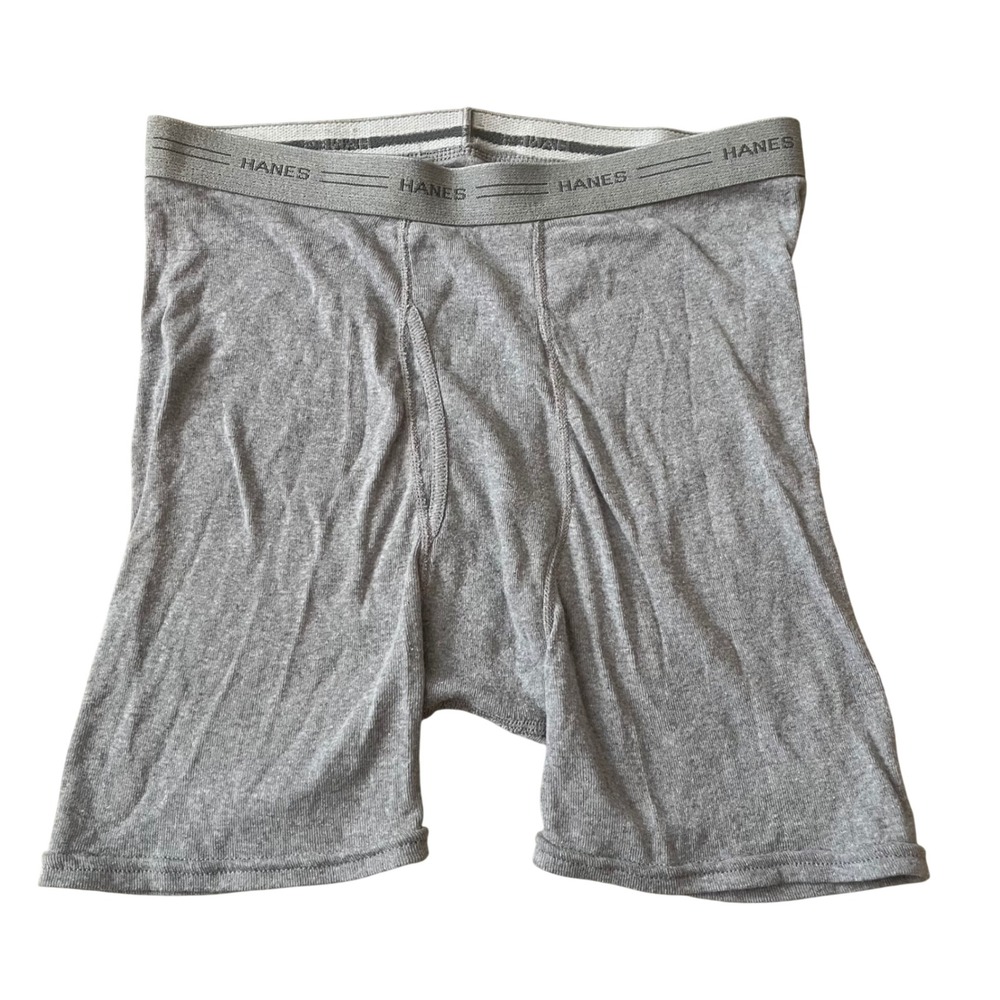 VTG Hanes Boxer Brief Comfort Flex Size Large Waist Gray Band